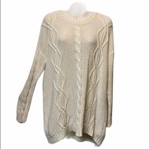 Cream colored oversized sweater medium